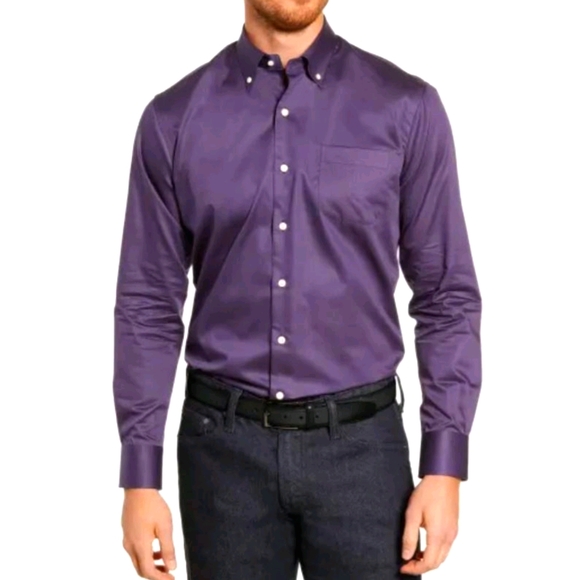 Purple Peter Miller button-down shirt - Picture 1 of 1